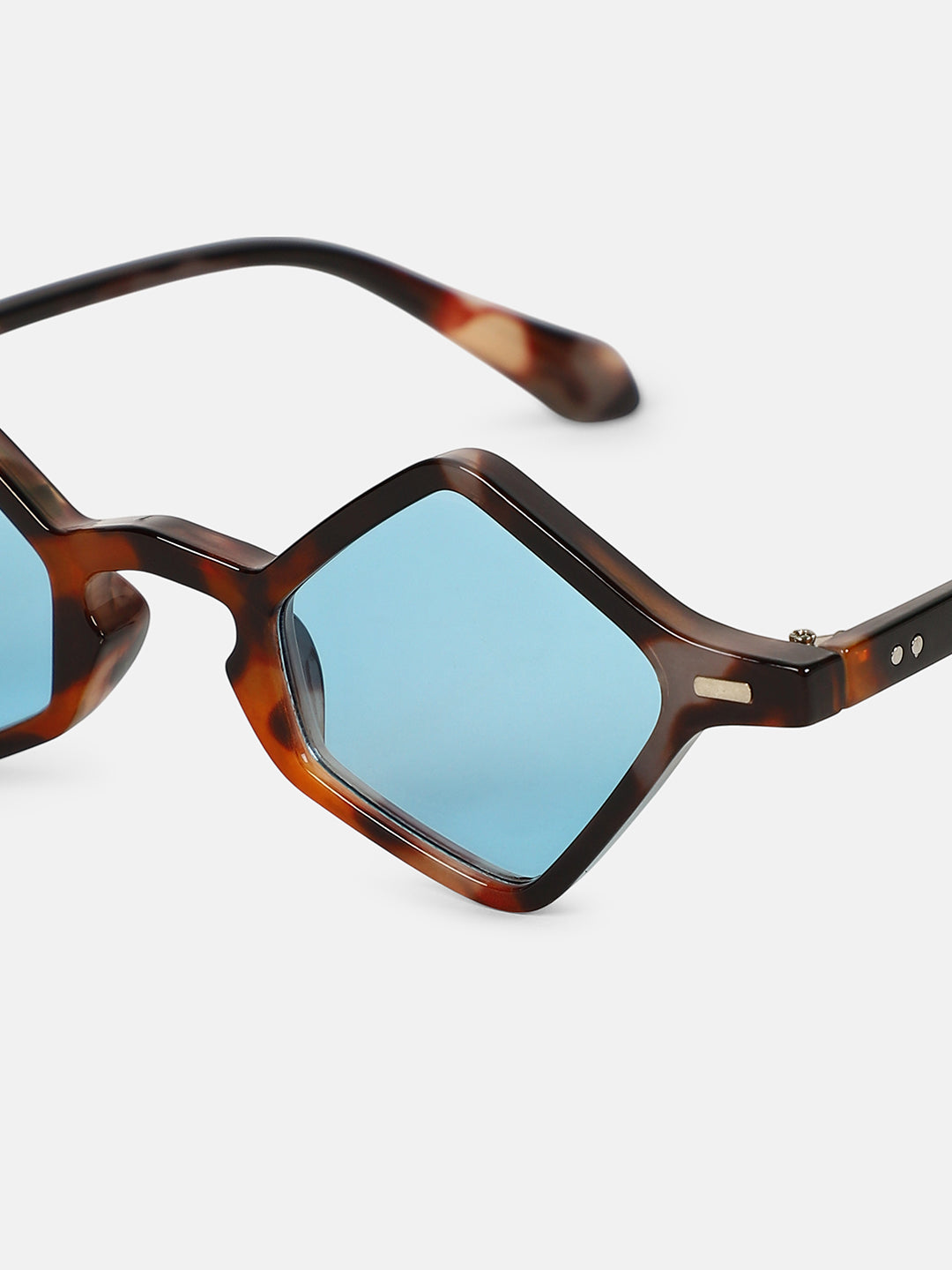 The Circuscore Diamond Sunglass - Indigo Blue