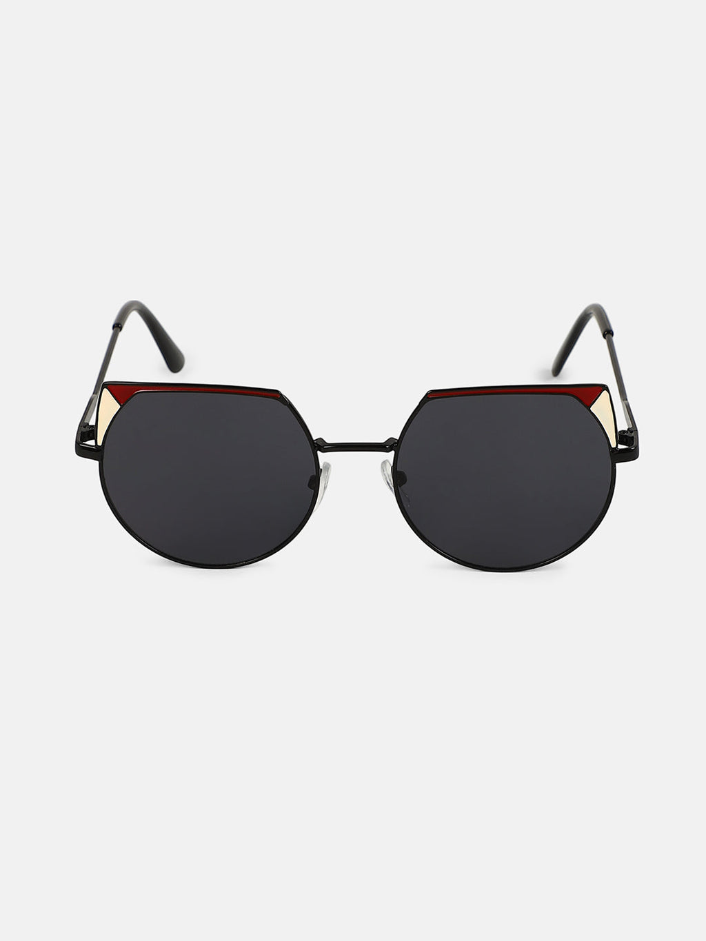 The Edge-Block Cateye Sunglass - Onyx Black
