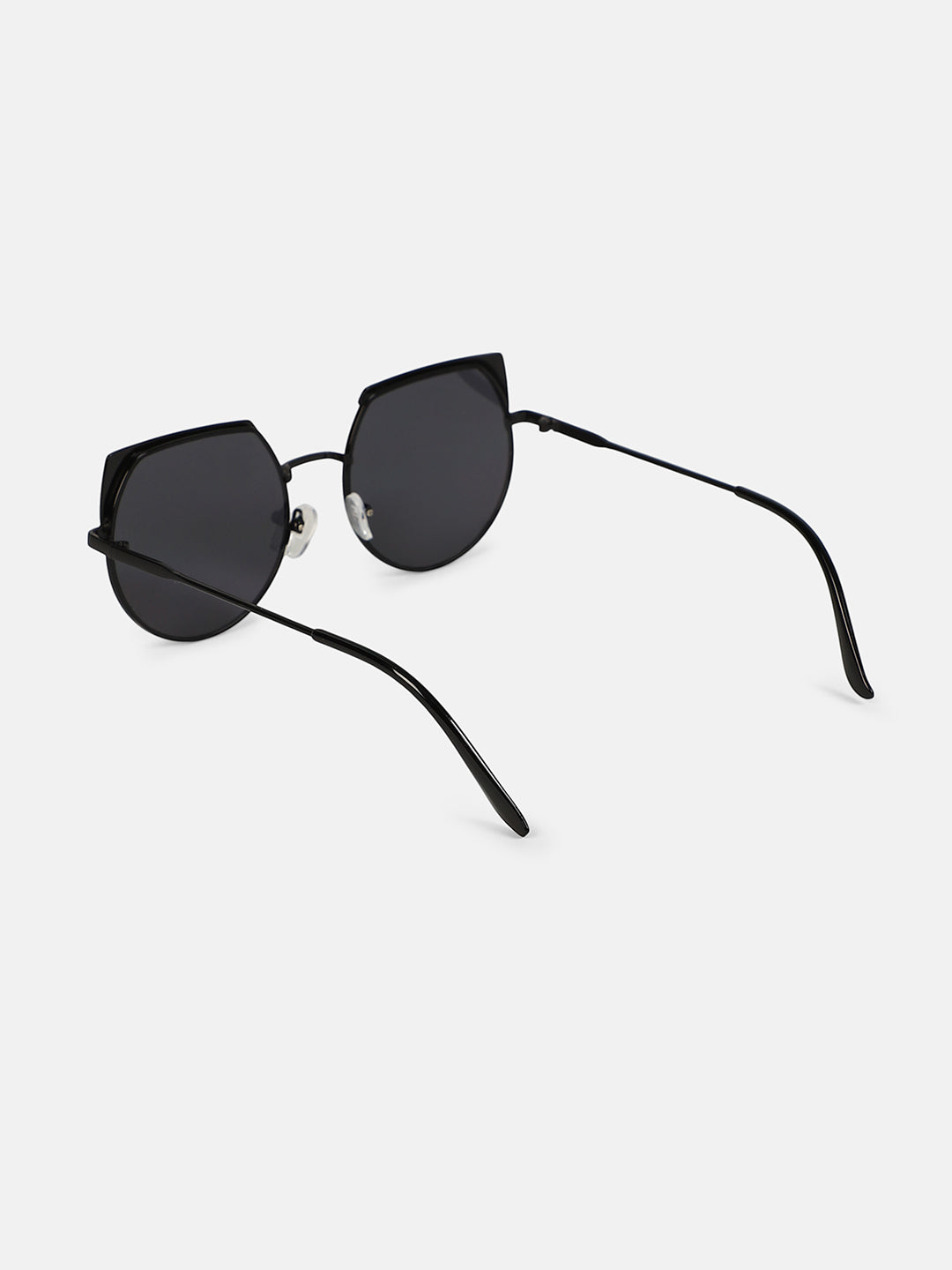 The Edge-Block Cateye Sunglass - Onyx Black