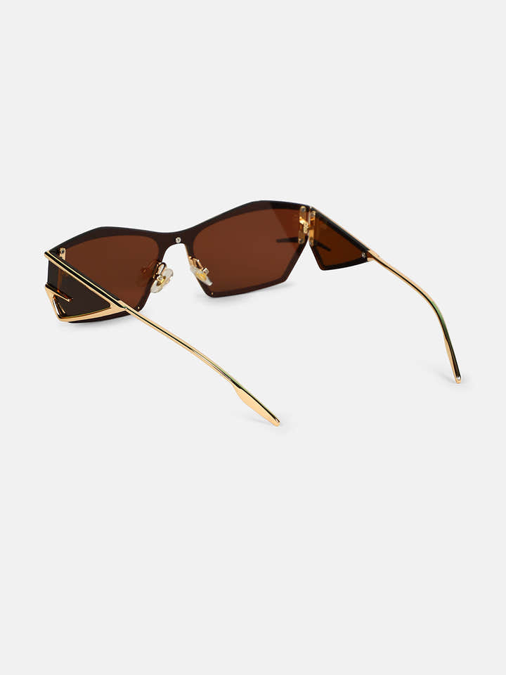 The Cyberlux Shield Sunglass - California Gold