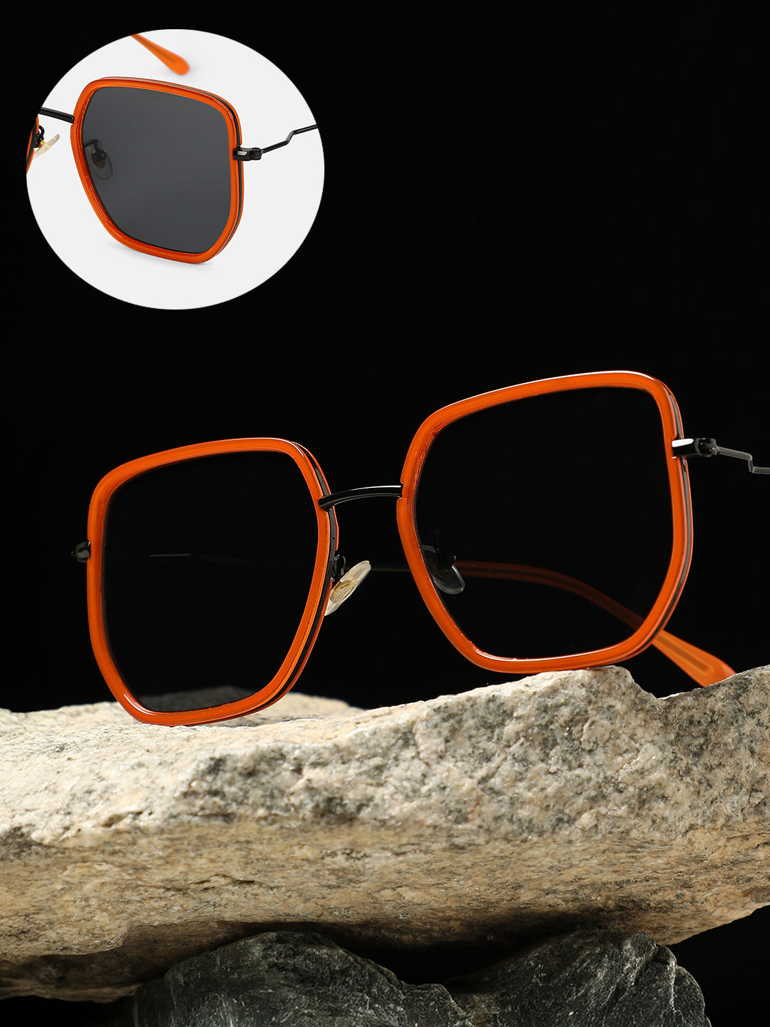 The Malibu Block Oversized Sunglass - Sienna Brown