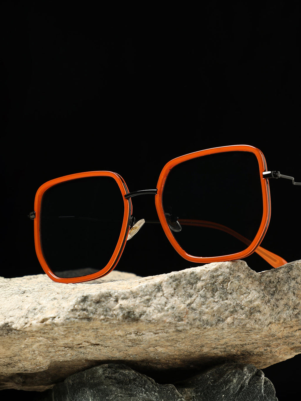 The Malibu Block Oversized Sunglass - Sienna Brown