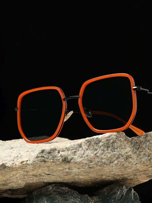 The Malibu Block Oversized Sunglass - Sienna Brown