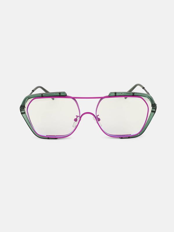 The Noir Oversized Sunglass - Electric Purple