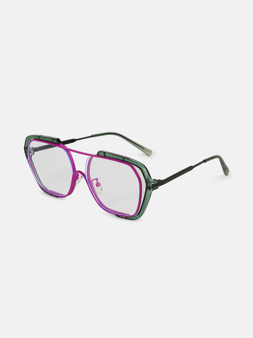 The Noir Oversized Sunglass - Electric Purple
