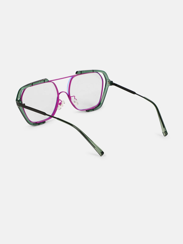 The Noir Oversized Sunglass - Electric Purple