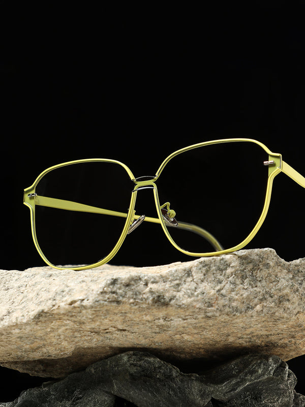 The Rave Oversized Sunglass - Neon Yellow