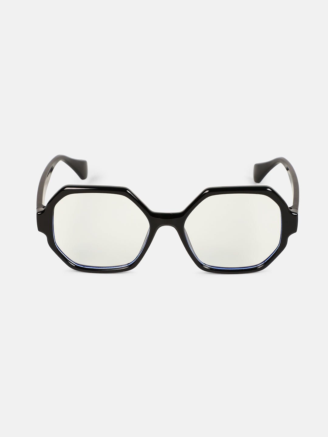 The Madame Geometric Sunglass - Onyx Black