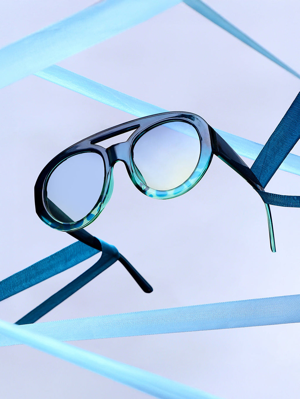 The Bobby Shield Sunglass - Navy Blue