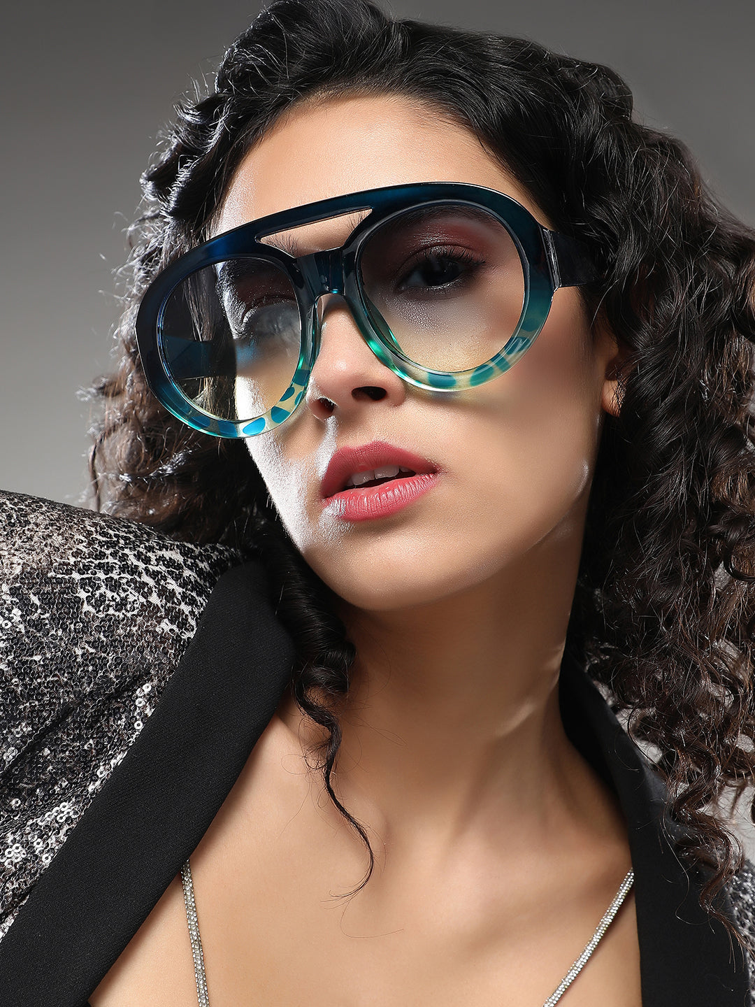 The Bobby Shield Sunglass - Navy Blue