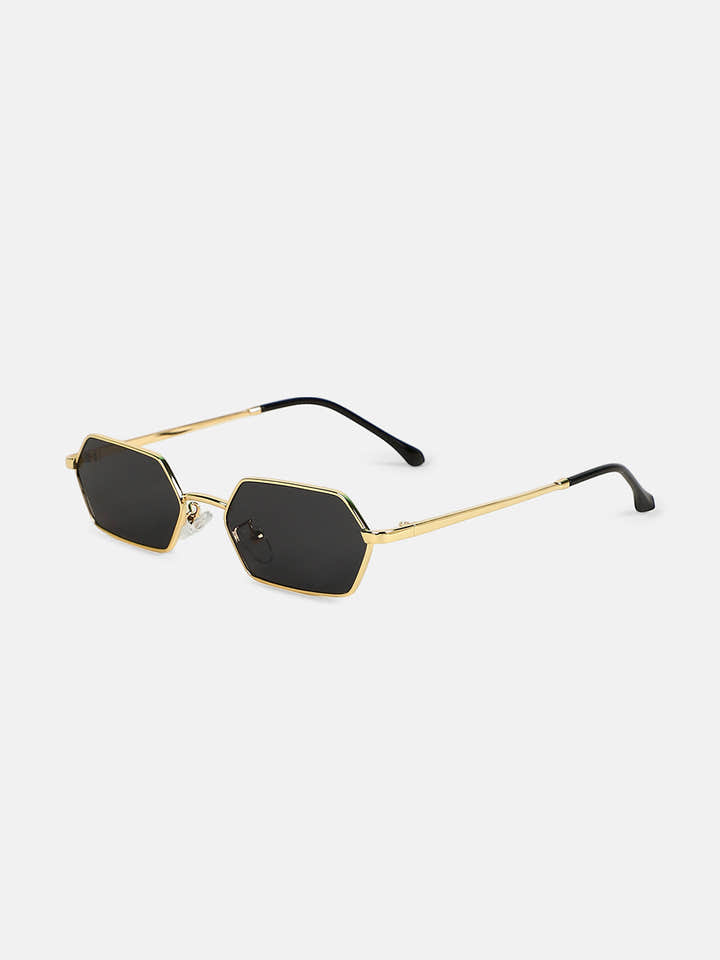 The Bash Geometric Sunglass - Midnight Black