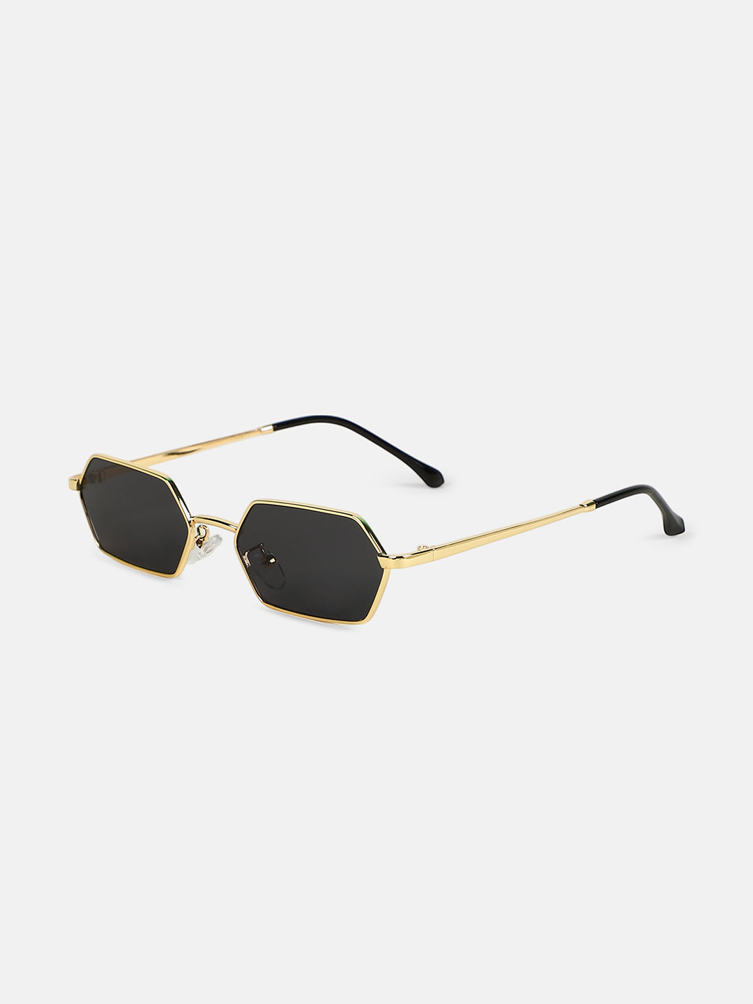 The Bash Geometric Sunglass - Midnight Black