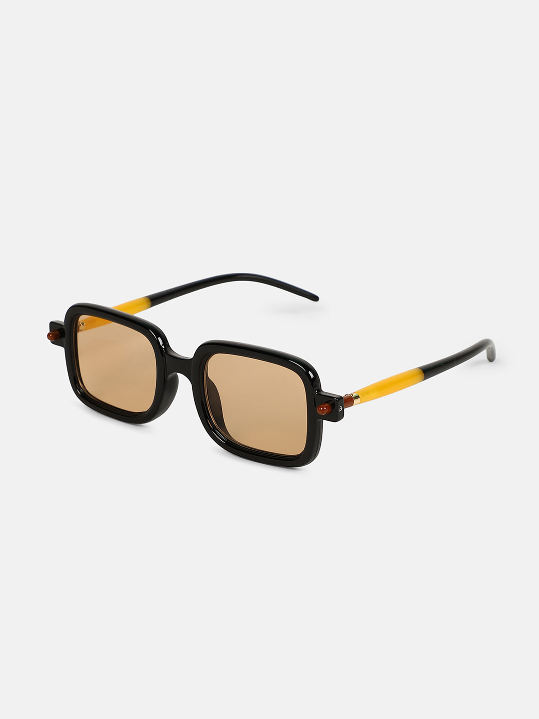The Corsica Rectangular Sunglass - Onyx Black