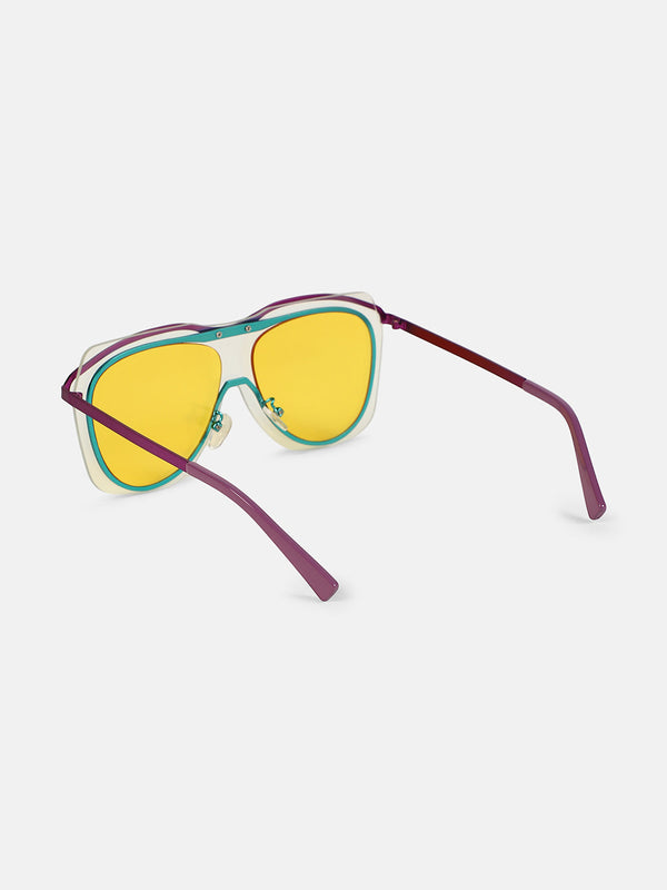 The RaveBlock Aviator Sunglass - Violet Purple