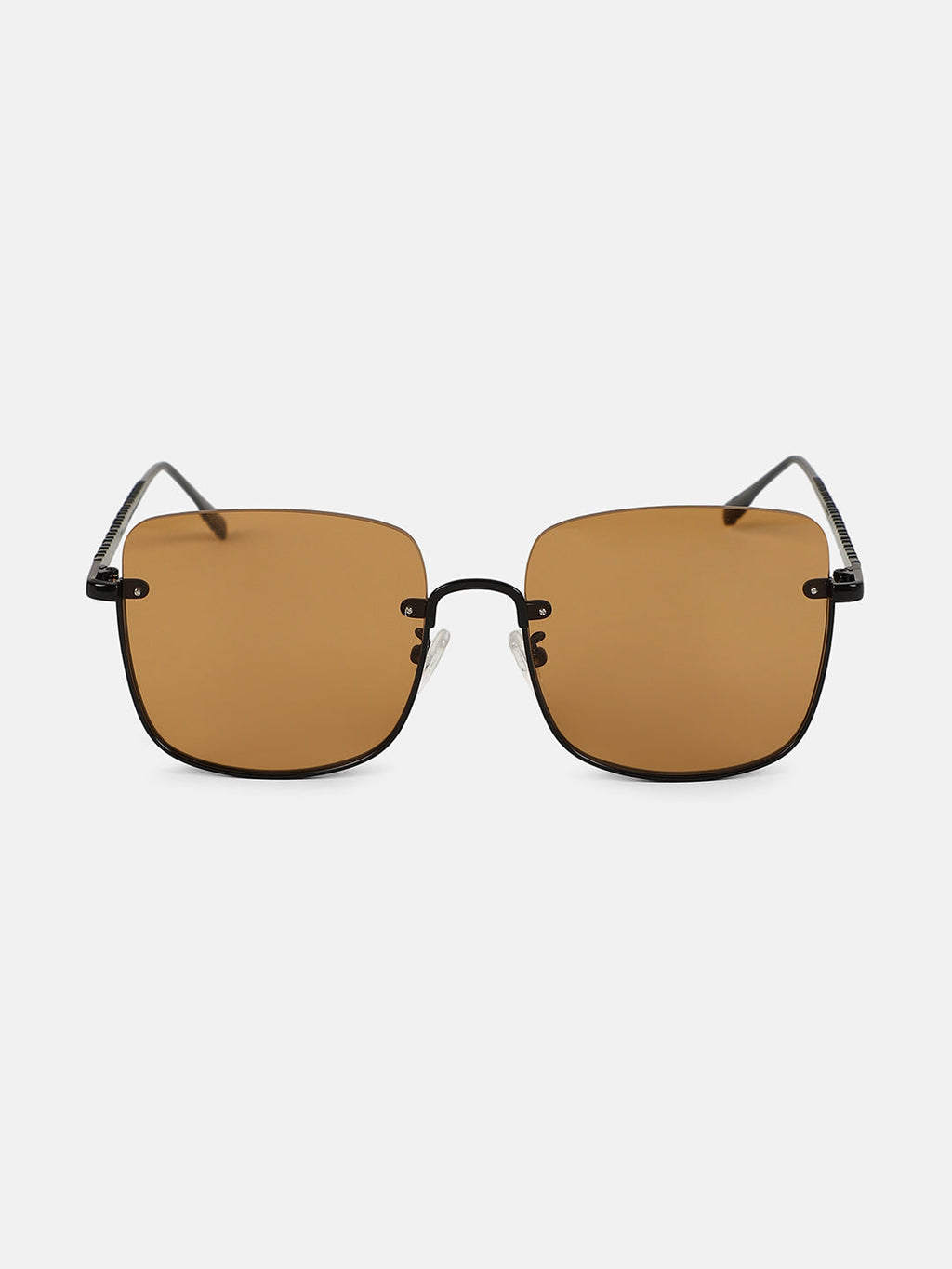 The Twisted-Highway Oversized Sunglass - Onyx Black