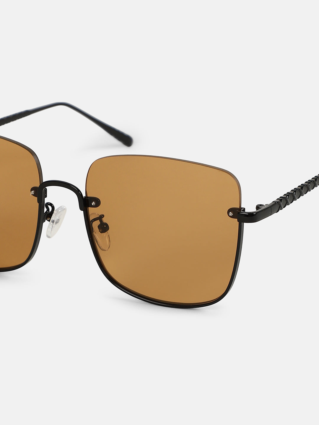 The Twisted-Highway Oversized Sunglass - Onyx Black