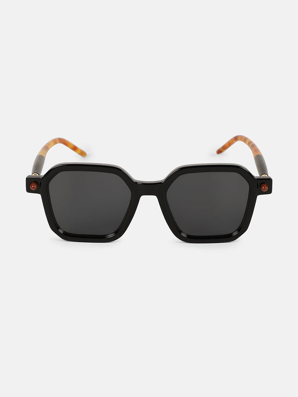 The Corsica Oversized Sunglass - Onyx Black