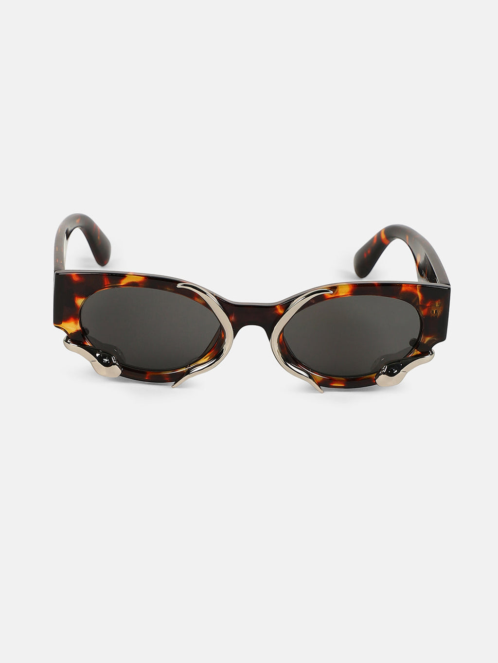 The Viperis Oval Sunglasses - Coffee Brown