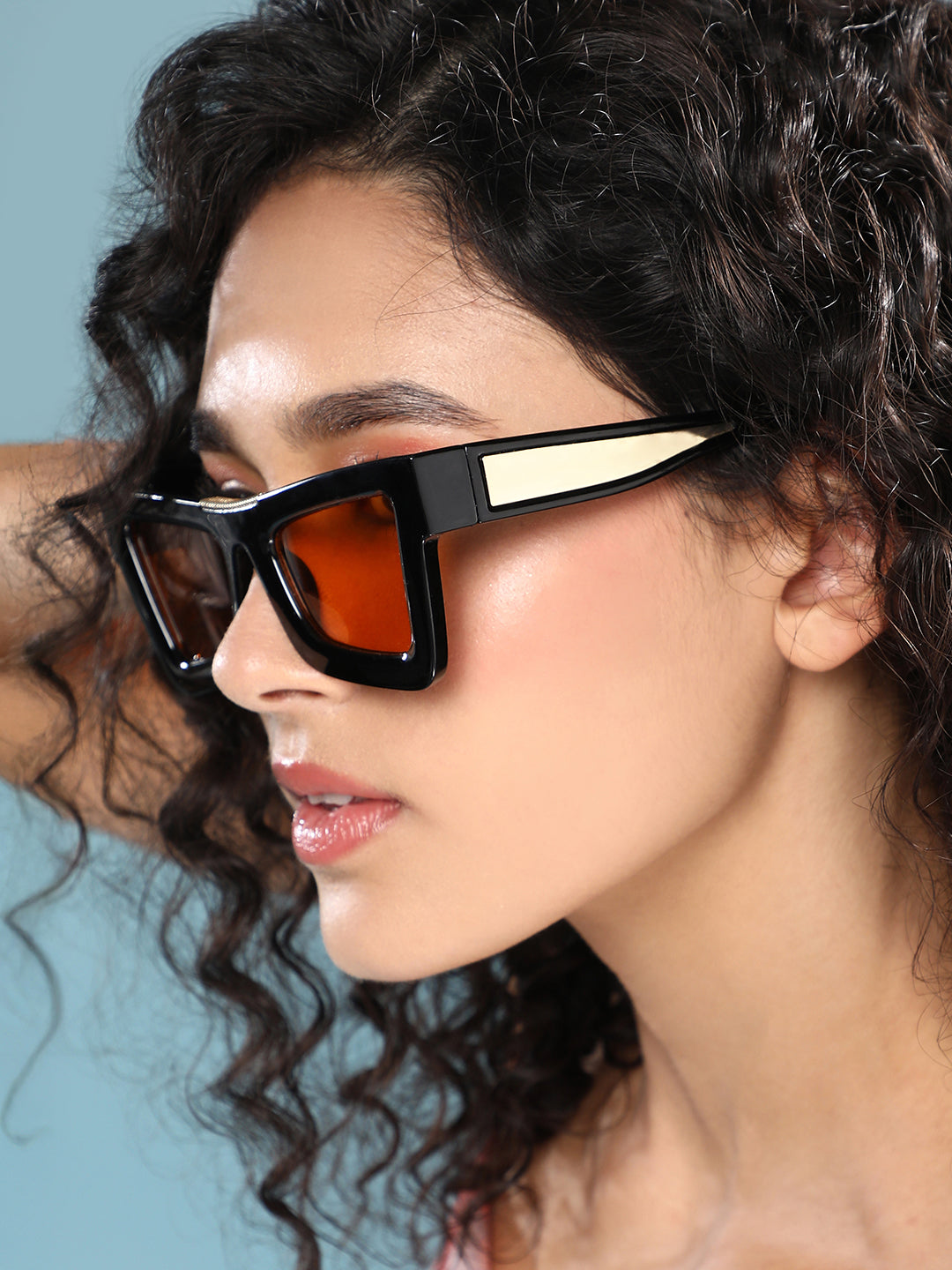 The Broadway Cateye Sunglass - Onyx Black