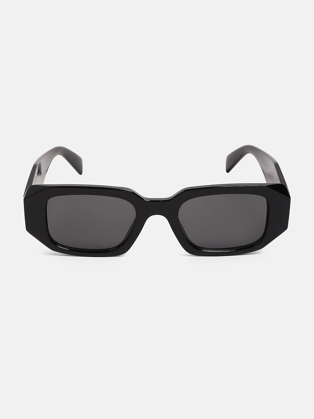 The Chonky Rectangular Sunglass - Onyx Black