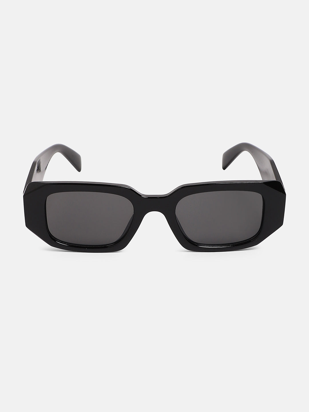 The Chonky Rectangular Sunglass - Onyx Black