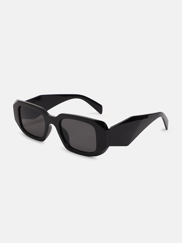The Chonky Rectangular Sunglass - Onyx Black
