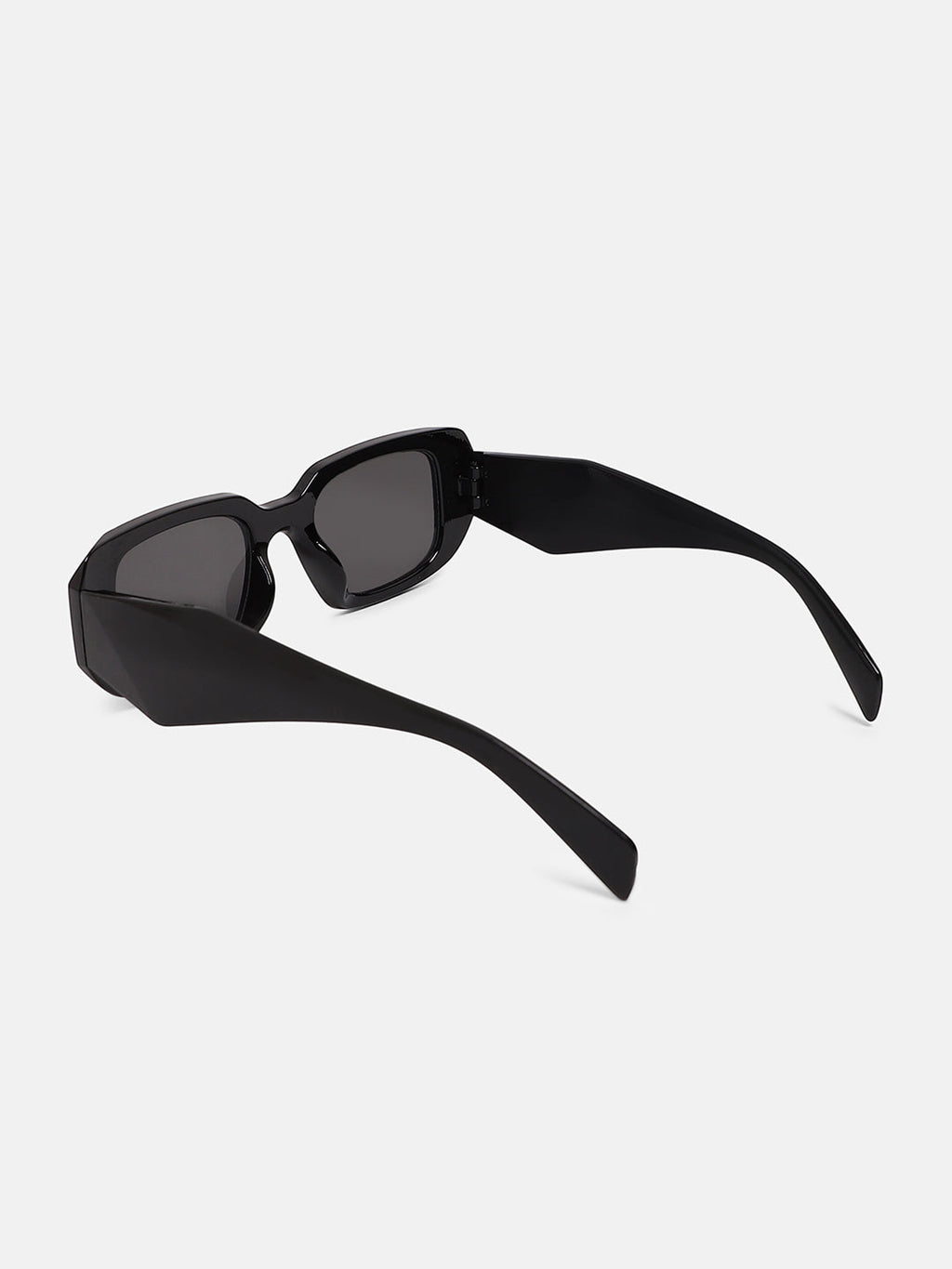 The Chonky Rectangular Sunglass - Onyx Black