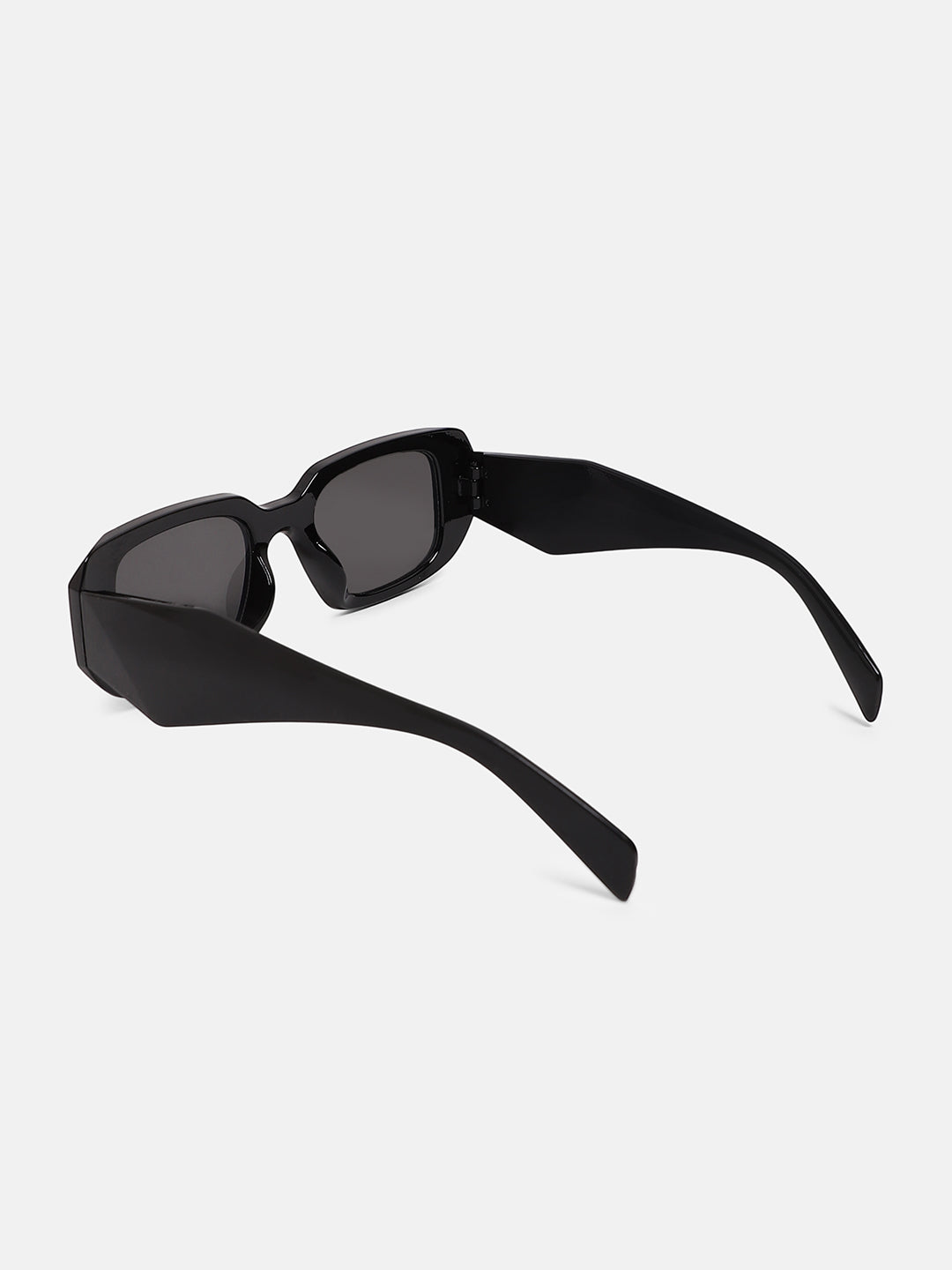 The Chonky Rectangular Sunglass - Onyx Black