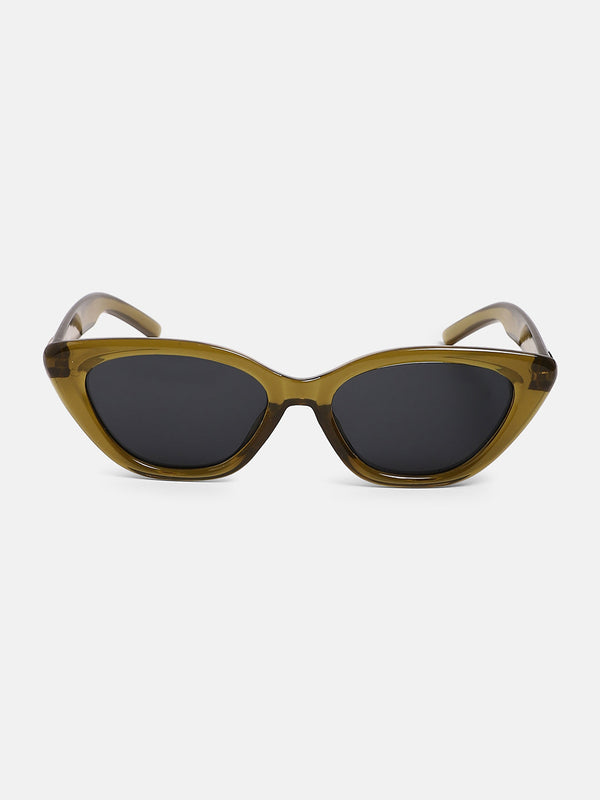 The Celeste Cateye Sunglass - Sacramento Green