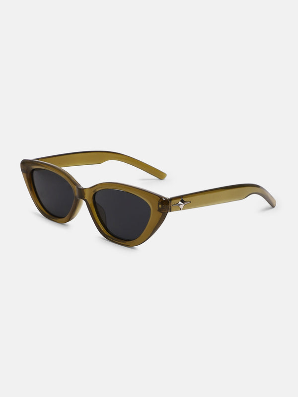 The Celeste Cateye Sunglass - Sacramento Green