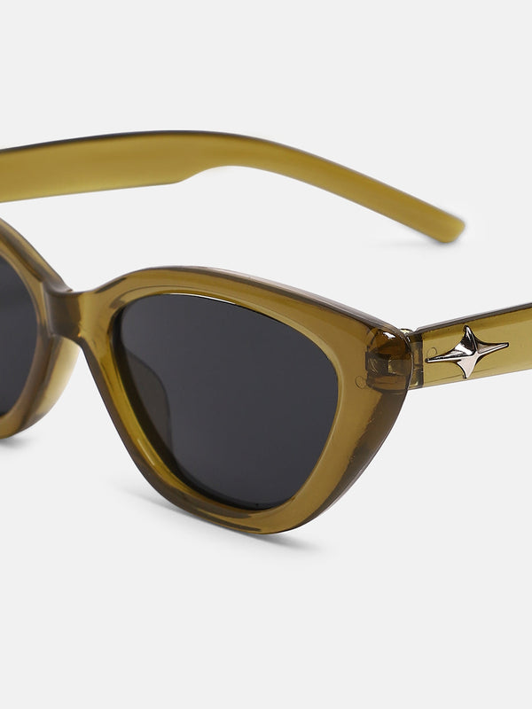 The Celeste Cateye Sunglass - Sacramento Green