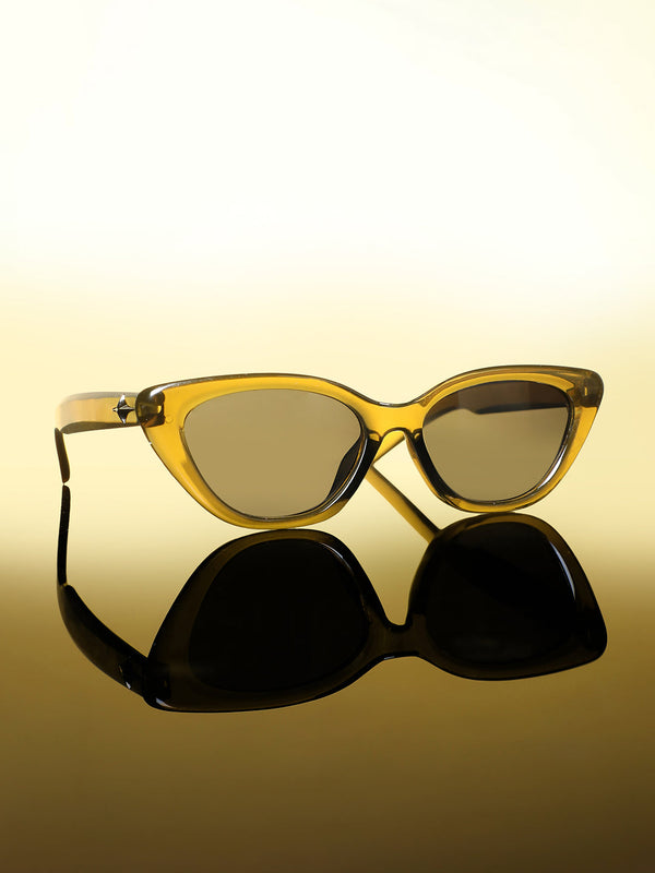 The Celeste Cateye Sunglass - Sacramento Green