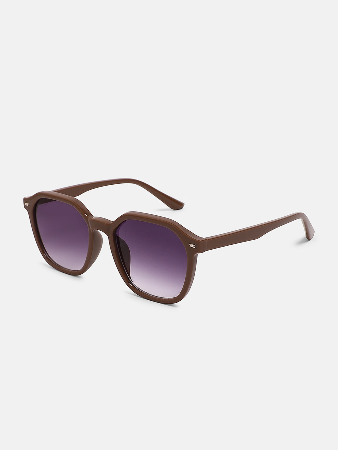 The Day-Out Wayfarer Sunglass - Mocha Brown