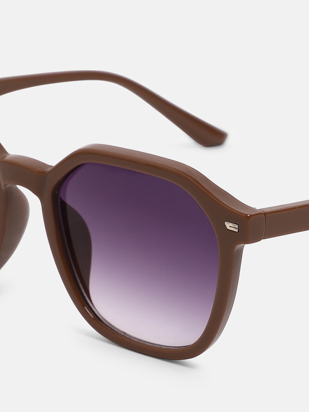 The Day-Out Wayfarer Sunglass - Mocha Brown