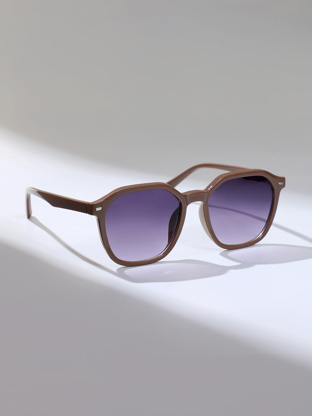 The Day-Out Wayfarer Sunglass - Mocha Brown