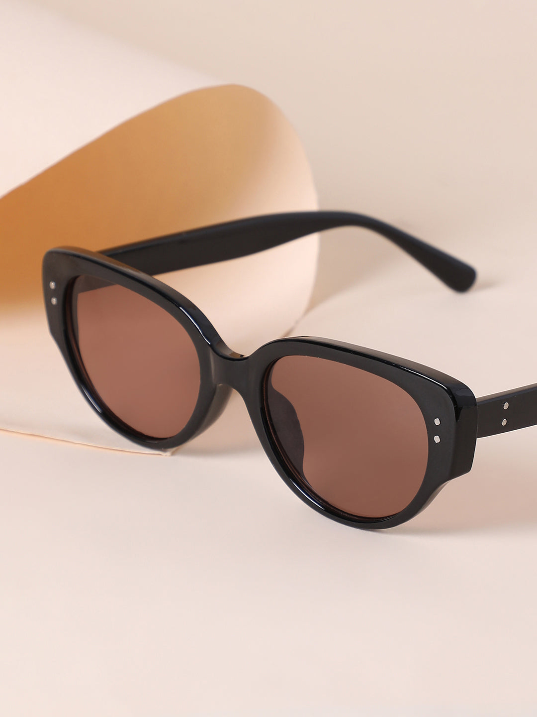 The Nona Cateye Sunglass - Onyx Black