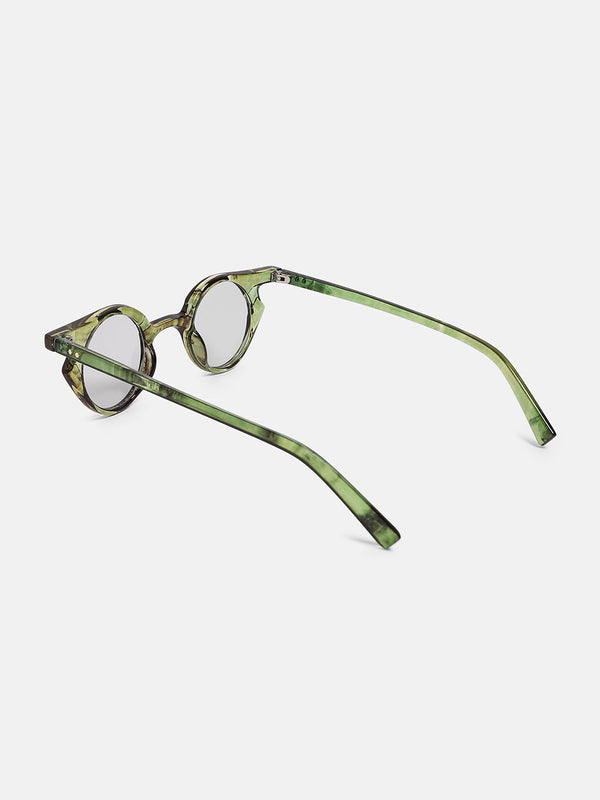 The Carnival Round Sunglass - Army Green
