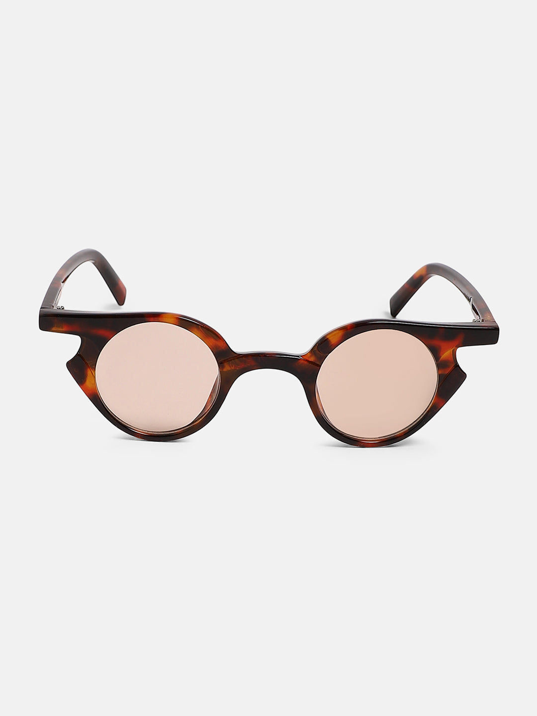 The Carnival Round Sunglass - Coffee Brown