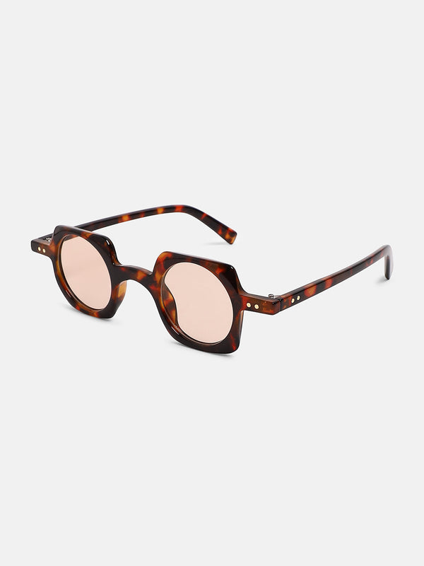 The Carnival Square Sunglass - Coffee Brown