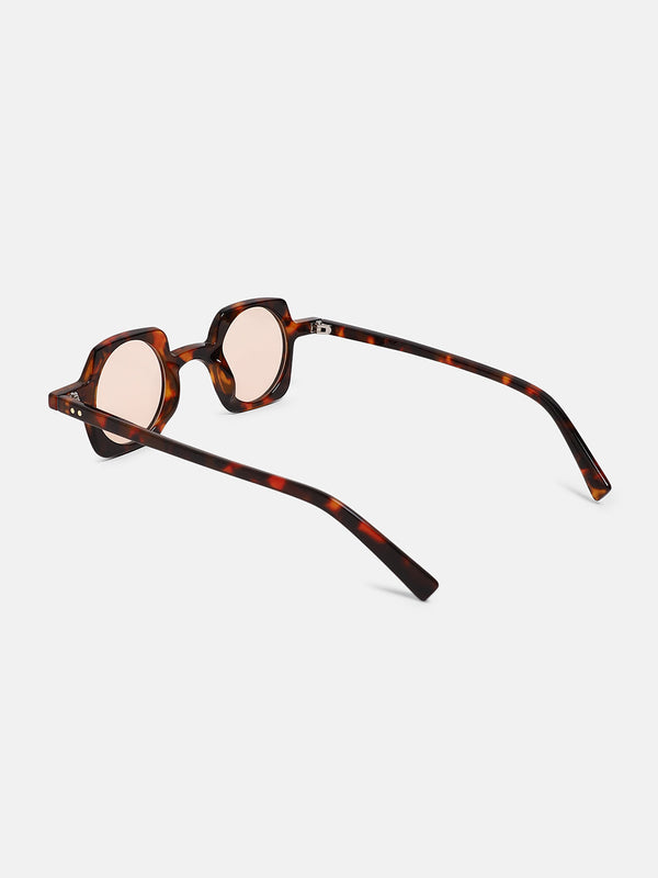 The Carnival Square Sunglass - Coffee Brown