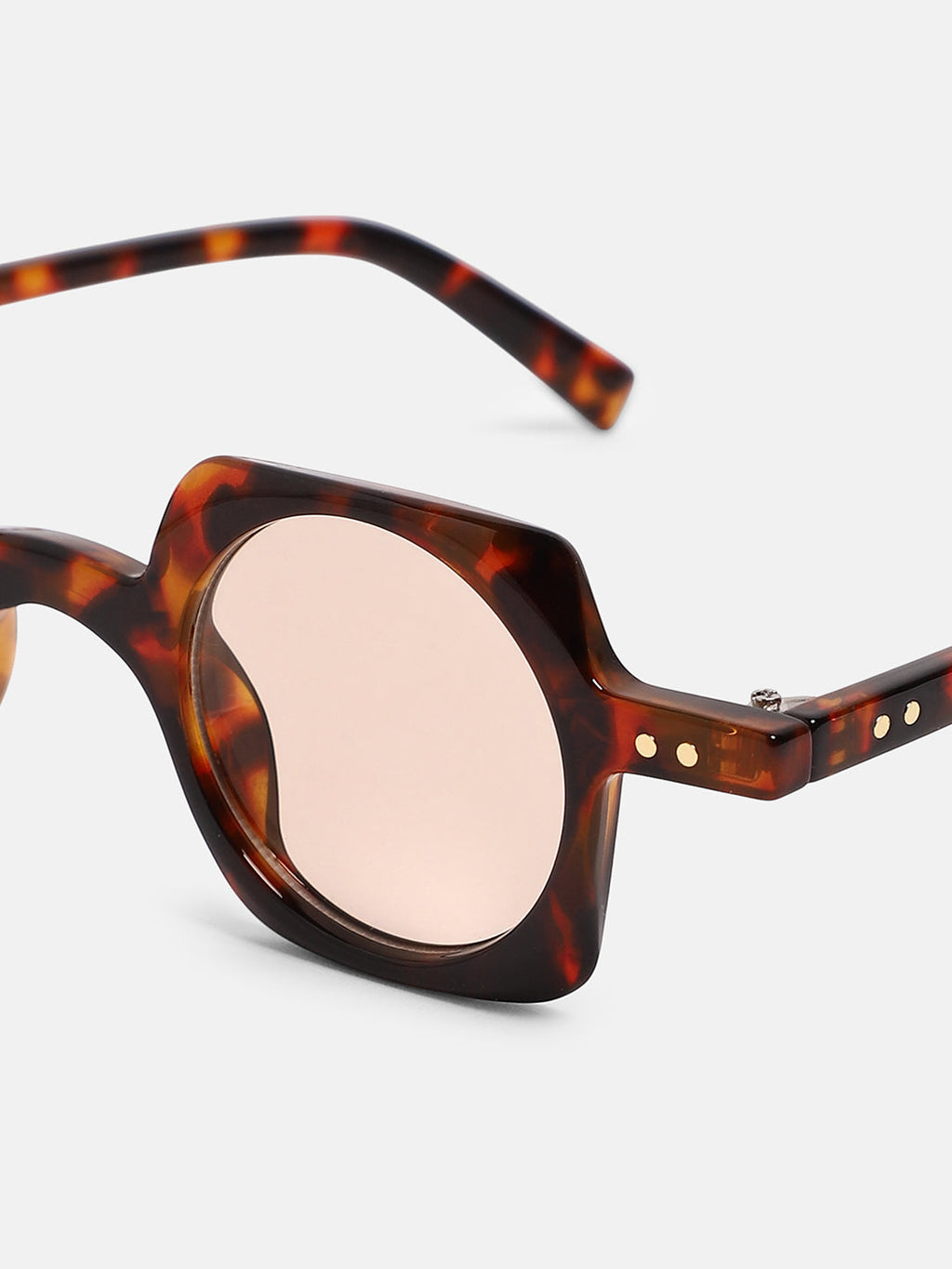 The Carnival Square Sunglass - Coffee Brown