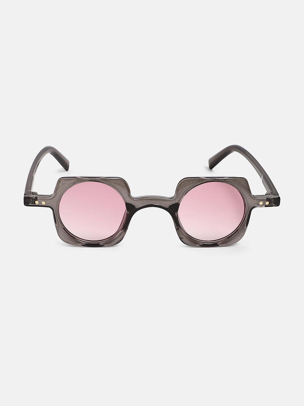 The Carnival Square Sunglass - Charcoal Grey