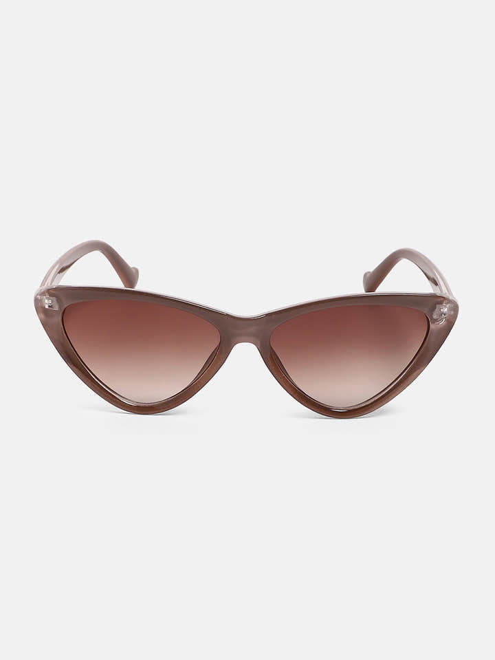 The Braganza Cateye Sunglass - Mocha Brown