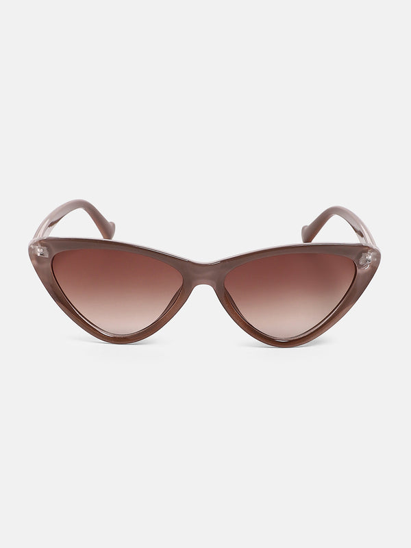 The Braganza Cateye Sunglass - Mocha Brown