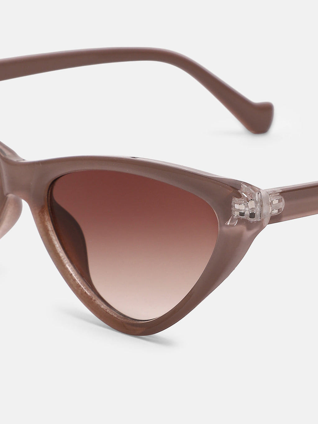 The Braganza Cateye Sunglass - Mocha Brown