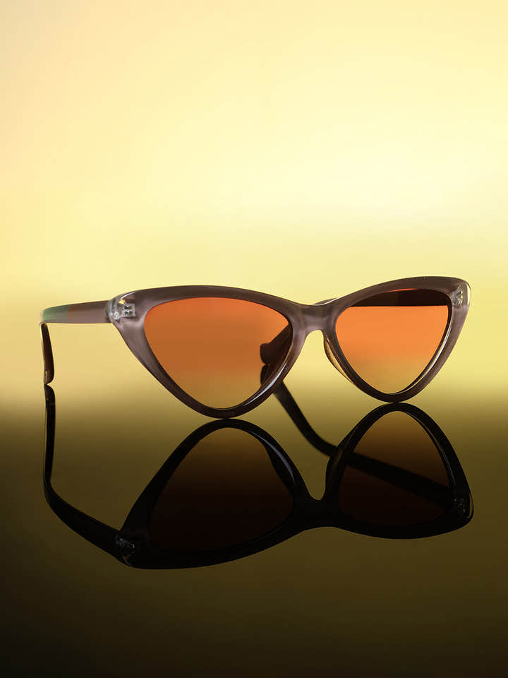The Braganza Cateye Sunglass - Mocha Brown