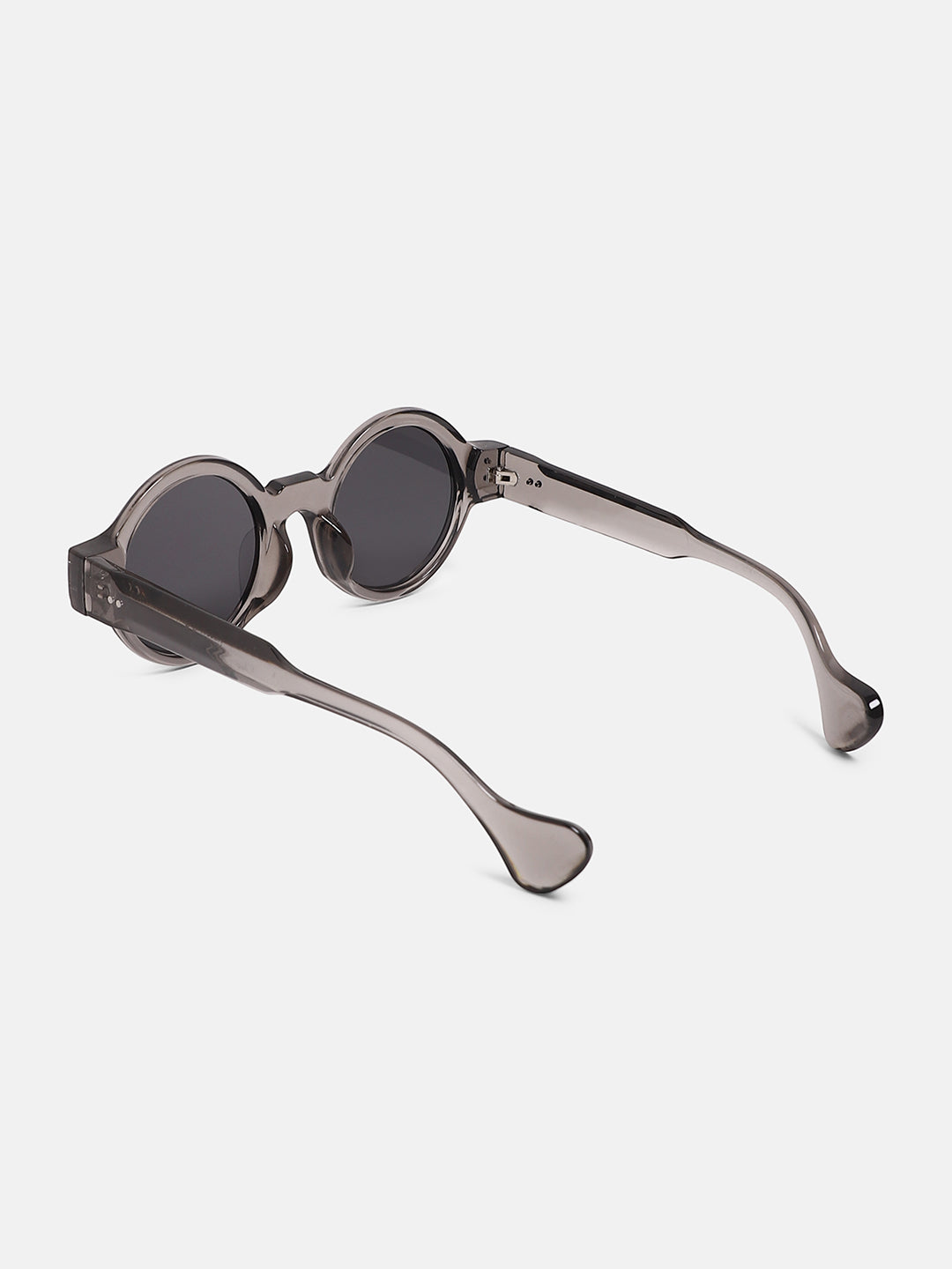 The Scholar Round Sunglass - Charcoal Grey