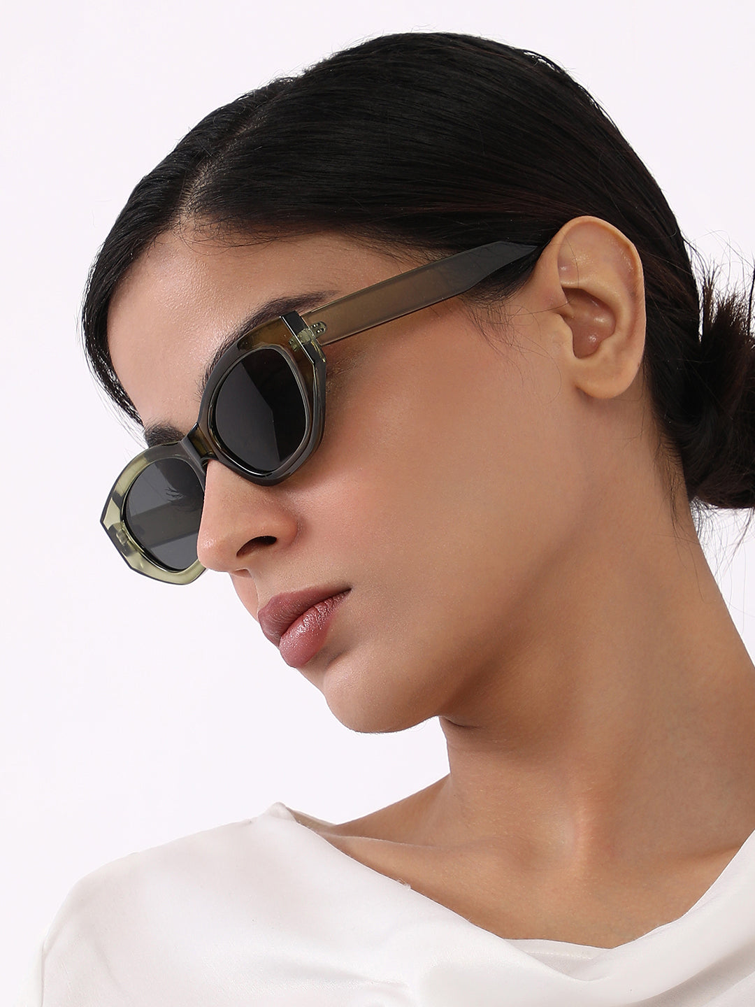The Jungle Cateye Sunglass - Army Green