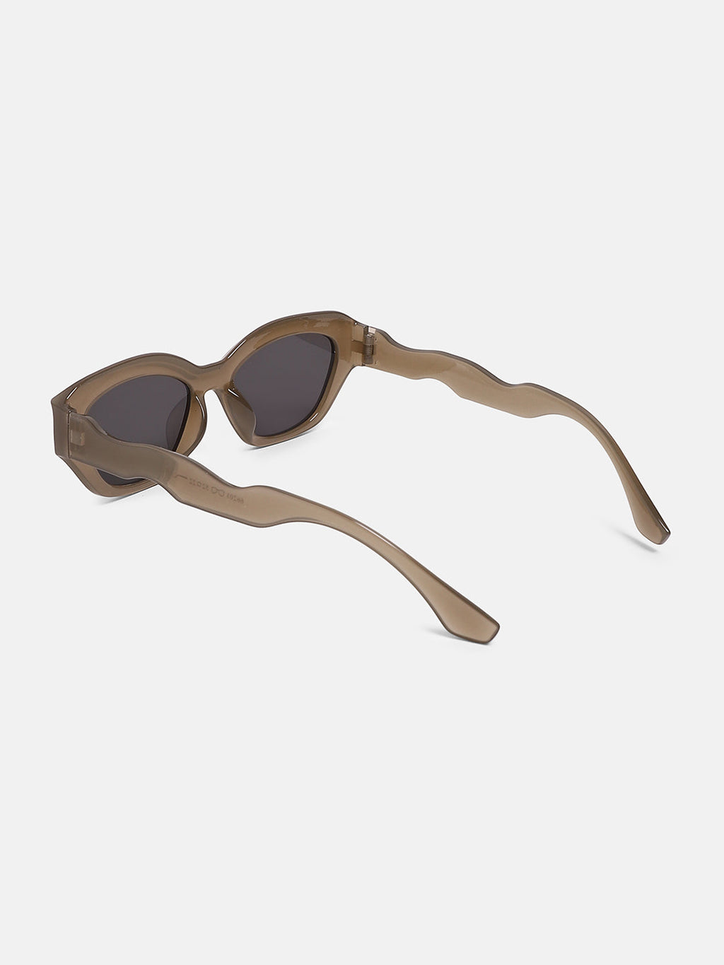 The Swirly Cateye Sunglass - Taupe Brown