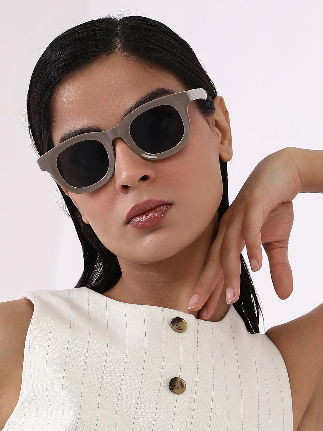 The Gregory Wayfarer Sunglass - Taupe Brown